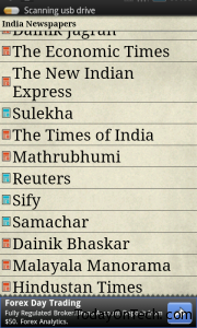 India Newspaper app android news list