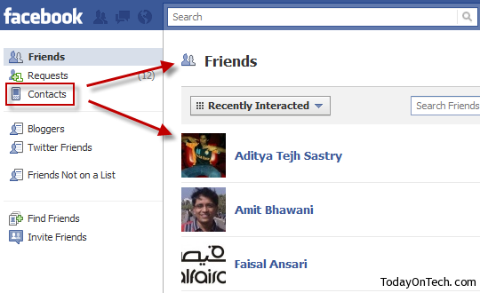 edit friends list on facebook