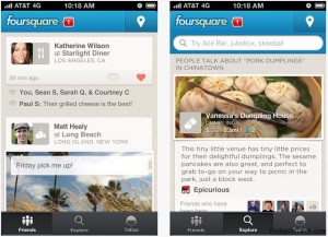 Foursquare iPhone app
