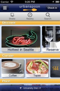 Urban Spoon App for iPhone
