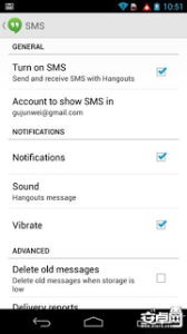 Disable Messages in Hangouts