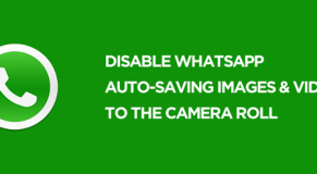 Disable Whatsapp Downloading Images