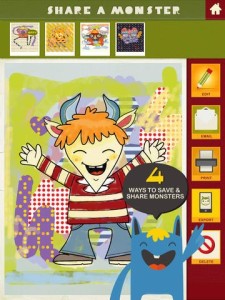 Monster Coloring Book iPad App
