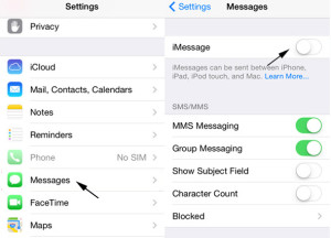 Turn Off iMessage on iPhone