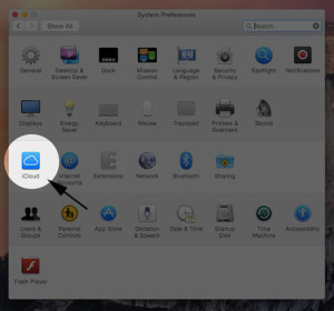 Find iCloud in Mac OS X